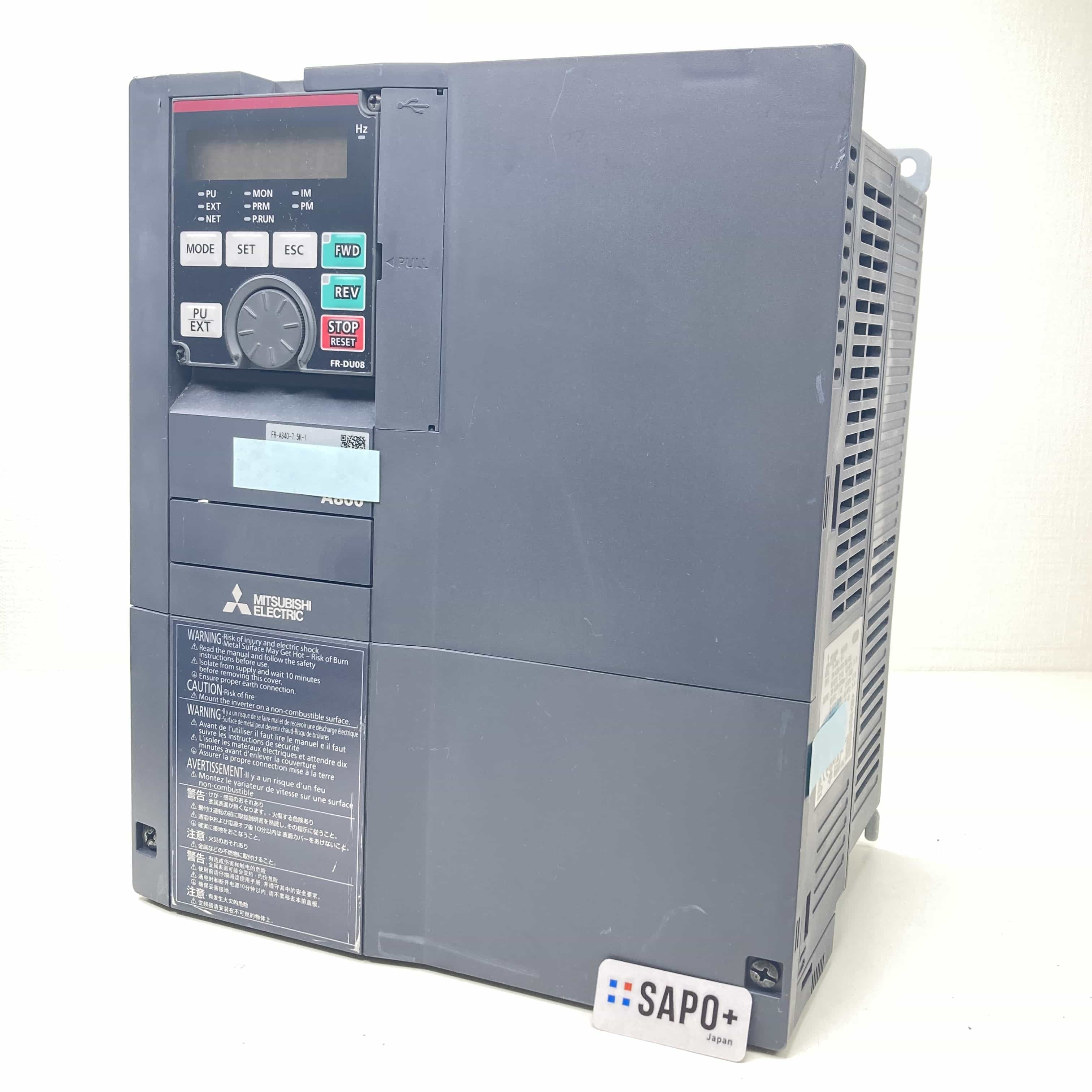 Lページ CK8851] 中古 三菱 MITSUBISHI インバータ FR-E820-0.2KEPA 動作保証